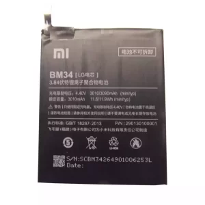 Original battery BM34 for Mobile Phone Xiaomi Mi Note Pro