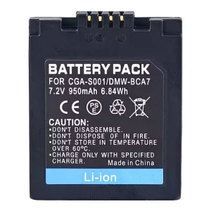 New replacement battery for PANASONIC DMC-FX1 DMC-FX5 DMC-F1 DMC-GX