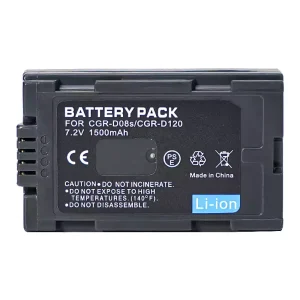 New replacement battery for PANASONIC CGR-D08 CGR-D08S CGR-D14 CGR-D16 CGR-D120 CGR-D210 CGR-D220