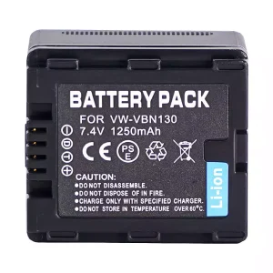 New replacement battery for PANASONIC VW-VBN130