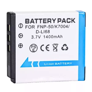 New replacement battery for PENTAX D-LI68 D-L168 D-LI122