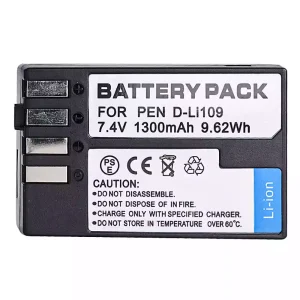 New replacement battery for PENTAX D-LI109