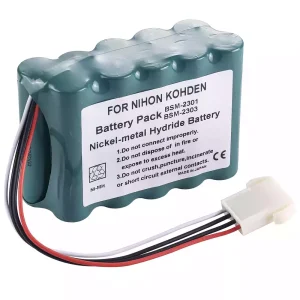 New replacement battery for Nihon Kohden BSM-2300 BSM-2300A,BSM-2300K,BSM-2301,BSM-2301A,BSM-2301C,BSM-2301K,BSM-2303,BSM-2303C,BSM-2303K,BSM-2304,BSM-2304A