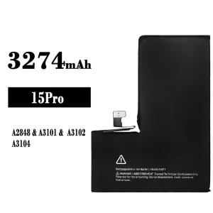 Phone battery A3011 for iPhone 15 pro