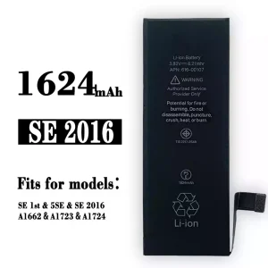 Phone battery 616-00107 for iPhone 5SE/SE 1st/SE 2016/