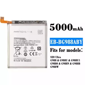 Phone battery EB-BG988ABY for Samsung S20 Ultra