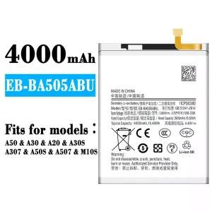 Phone battery EB-BA505ABU for Samsung A50/A30/A20/M10S/M107/A30S/A307/A50S/A507