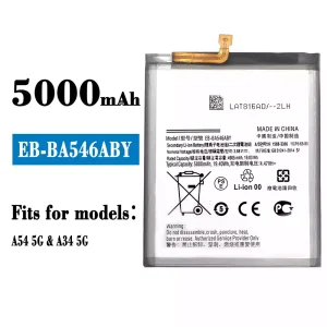 Phone battery EB-BA546ABY for Samsung A54 5G/A34 5G