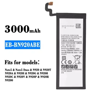 Phone battery EB-BN920ABE for Samsung note 5/Note 5 Duos