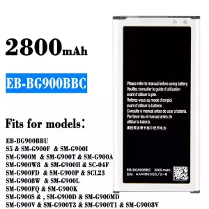 Phone battery EB-BG900BBC for Samsung S5