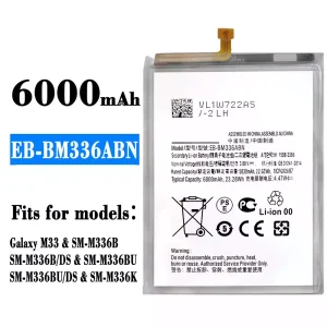 Phone battery EB-BM336ABN for Samsung Galaxy M33