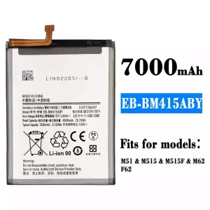 Phone battery EB-BM415ABY for Samsung M51/M515/M515F/M62/F62