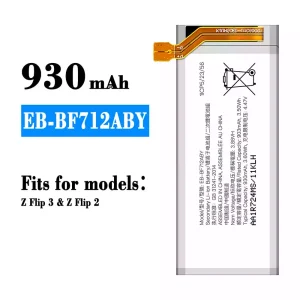 Phone battery EB-BF712ABY for Samsung Z Flip 3,Z Flip 2