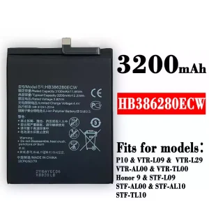 Phone battery HB386280ECW for HUAWEI P10