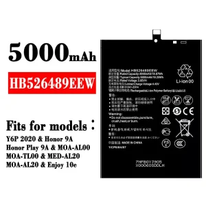 Phone battery HB526489EEW for HUAWEI Y6P 2020 / Honor 9A / Honor Play 9A / Enjoy 10e