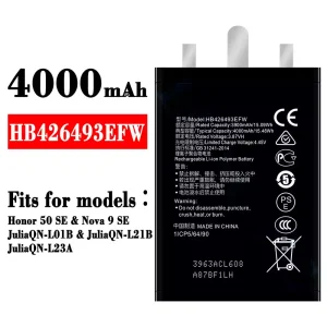 Phone battery HB426493EFW for HUAWEI Honor 50 SE / Nova 9 SE