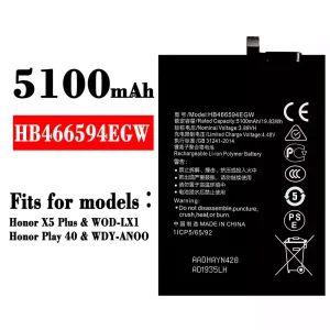 Phone battery HB466594EGW for HUAWEI Honor X5 Plus / Honor Play 40