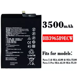 Phone battery HB396589ECW for HUAWEI Nova 5 / Nova 5 Pro