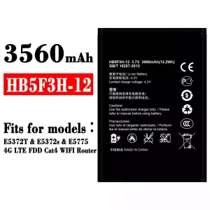 Phone battery HB5F3H-12 for HUAWEI E5372T / E5372s / E5775 / 4G LTE FDD Cat4 WIFI Router