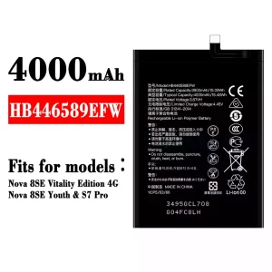 Phone battery HB446589EFW for HUAWEI Nova 8 SE Vitality Edition 4G / Nova 8 SE Youth / S7 Pro