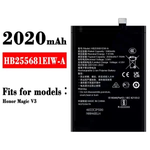 Phone battery HB255681EIW-A for HUAWEI Honor Magie V3