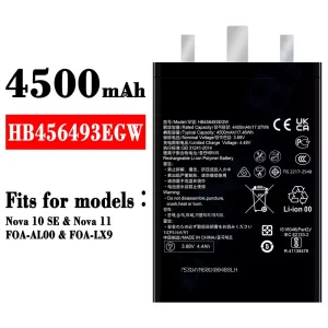 Phone battery HB456493EGW for HUAWEI Nova 10 SE/ Nova 11