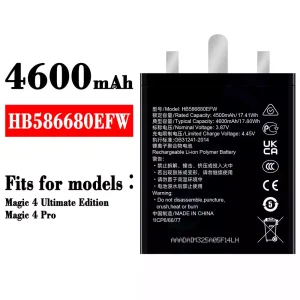 Phone battery HB586680EFW for HUAWEI Magic 4 Ultimate Edition / Magic 4 Pro