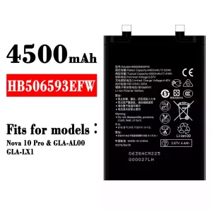 Phone battery HB506593EFW for HUAWEI Nova 10 Pro