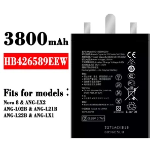 Phone battery HB426589EEW for HUAWEI Nova 8