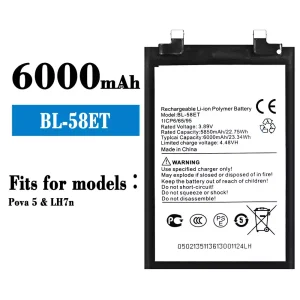 Phone battery BL-58ET for Tecno Pova 5