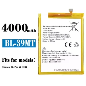 Phone battery BL-39MT for Tecno CD8 /Camon 15 Pro
