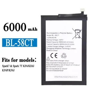 Phone battery BL-58CT for Tecno Spark7 / Spark 7T