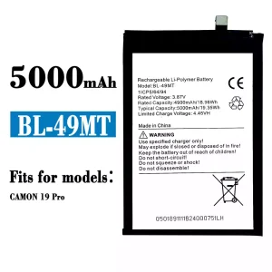 Phone battery BL-49MT for Tecno Camon 19 Pro