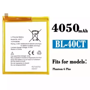 Phone battery BL-40CT for Tecno Phantom 6 Plus / 6+