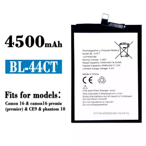 Phone battery BL-44CT for Tecno Camon 16 / phantom 10