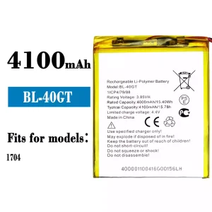 Phone battery BL-40GT for Tecno 1704