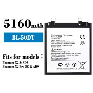 Phone battery BL-50DT for Tecno Phantom X2 / Phantom X2 Pro 5G