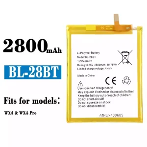 Phone battery BL-28BT for Tecno WX4 / WX4 Pro