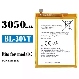 Phone battery BL-30VT for Tecno POP 2 Pro / B2