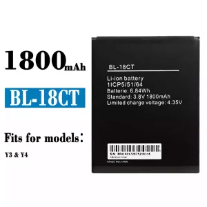 Phone battery BL-18CT for Tecno Y3 / Y4