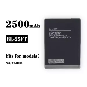 Phone battery BL-25FT for Tecno W3, W3-H806