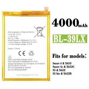 Phone battery BL-39LX for Infinix Smart 4 / Smart 4c  / S5 / S5 lite