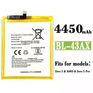 Phone battery BL-43AX for Infinix Zero 5 / Zero 5 Pro