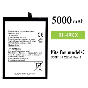Phone battery BL-49KX for Infinix Note 11 / Note 12
