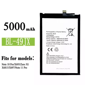 Phone battery BL-49JX for Infinix Note 10 Pro / Note 11 Pro / Zero 5G