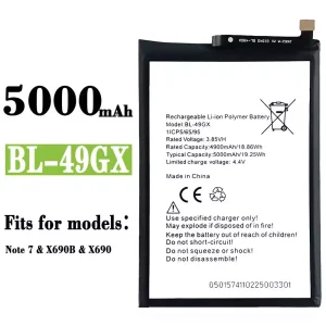 Phone battery BL-49GX for Infinix Note 7