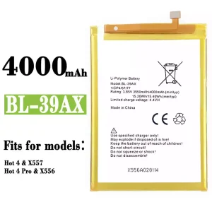 Phone battery BL-39AX for Infinix Hot 4 /Hot 4 Pro