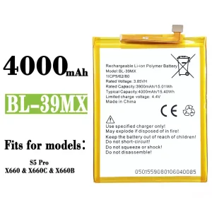 Phone battery BL-39MX for Infinix S5 Pro