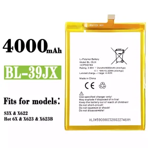 Phone battery BL-39JX for Infinix Hot 6X