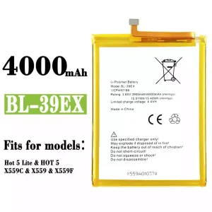 Phone battery BL-39EX for Infinix Hot 5 Lite / Hot 5